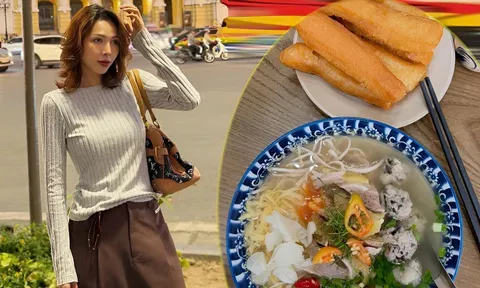 Minh Triệu ăn đủ món ngon khi ra Hà Nội ngày đông