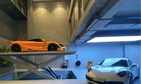 Garage hiện đại ngập siêu xe của đại gia Cường Đô la