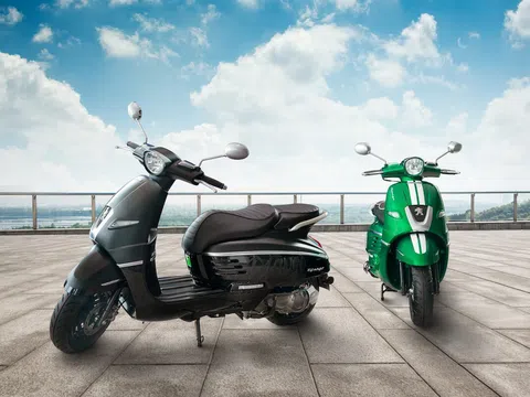 Dòng xe máy Peugeot Django của THACO AUTO có thêm màu xanh Racing Green và đen nhám