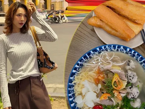 Minh Triệu ăn đủ món ngon khi ra Hà Nội ngày đông