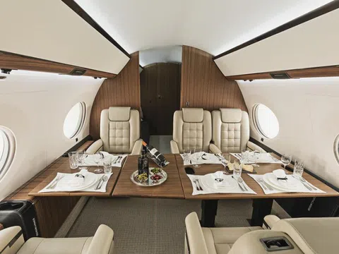 Choáng ngợp với chuyên cơ Gulfstream cho giới siêu giàu của Sun Group: Khách sạn 5 sao trên không, wifi chấp hết đại dương hay núi băng, bay vượt vùng nhiễu động, 100% khí tươi làm mới liên tục