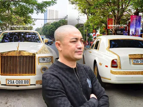 Bắt gặp Rolls-Royce Phantom mạ vàng độc nhất vô nhị của đại gia buôn lợn Hải Dương: Xe đẹp nhưng biển số còn đẹp hơn