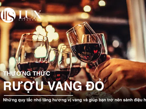 Những điều bạn cần biết để thưởng thức một ly rượu vang đỏ đúng điệu