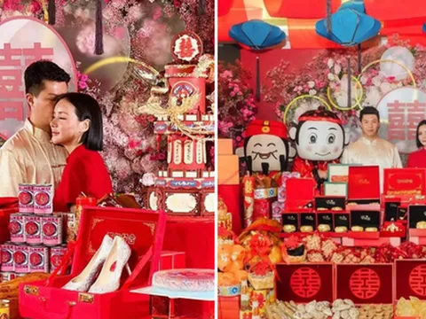 Rich kid số 1 châu Á cuối cùng đã lên xe hoa về nhà chồng, nhìn lễ ăn hỏi “khởi động” thôi cũng đã thể hiện sự giàu có điên cuồng